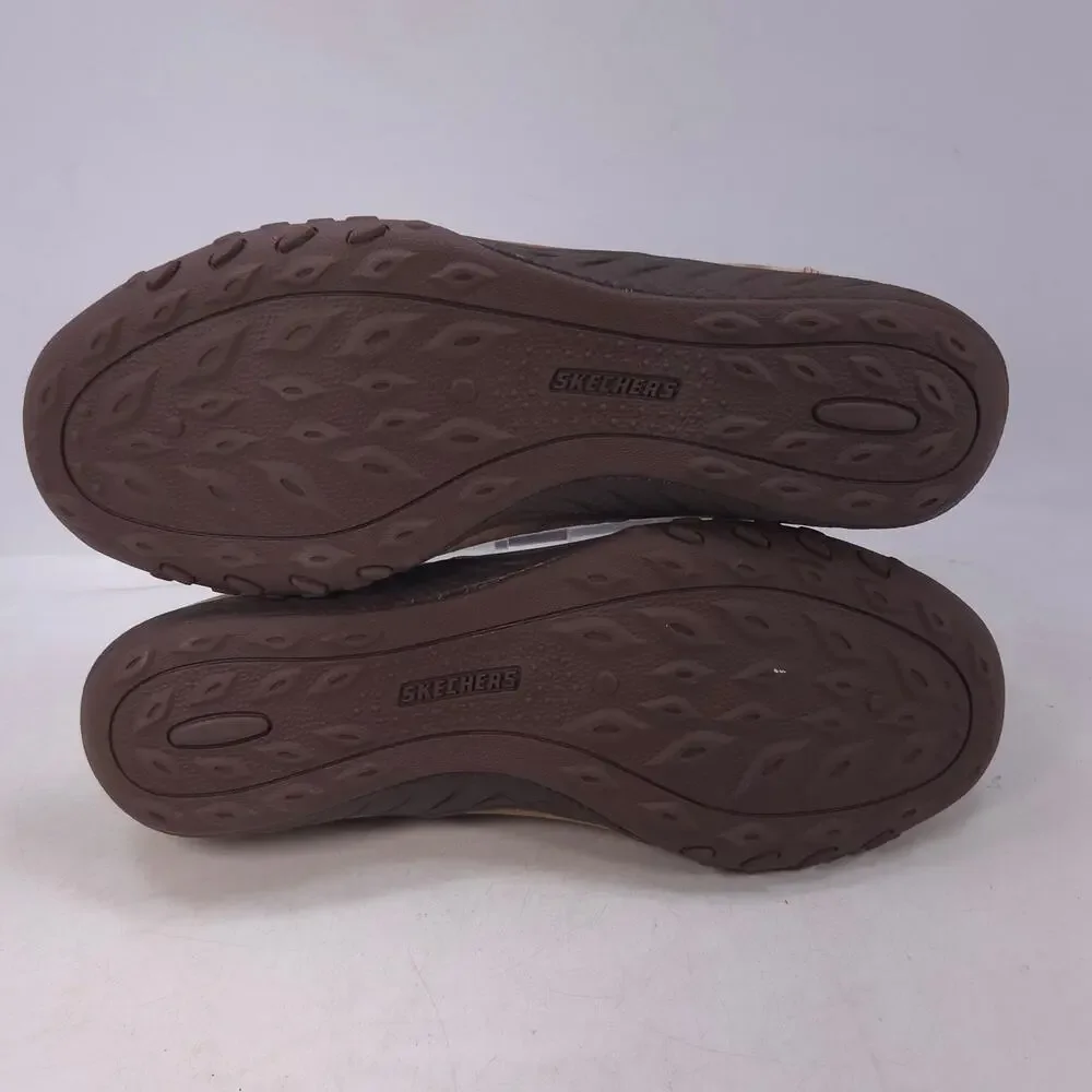 Skechers Relaxed Fit Slip On Walking Shoe Womens Size 7.5 100377 Beige